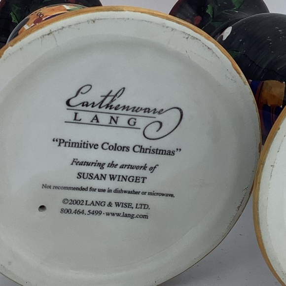 2002 Lang “Primitive Colors Christmas” Candlestick Holders - Picture 6 of 7